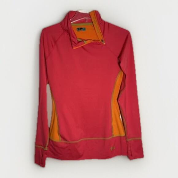 Under Armour Compression Women's Size M 1/4 Zip Pullover Athletic Fitted - Picture 1 of 4